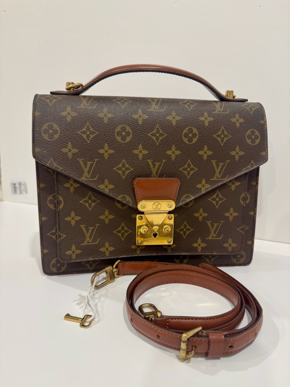 Louis Vuitton Monogram Monceau 2Way Shoulder Hand Bag
